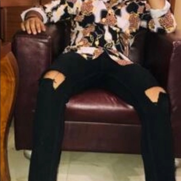 🔥SHEIN Men Leopard & Chain Print Shirt🔥BRAND NEW - Picture 9 of 11